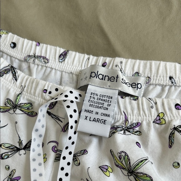 Dragonfly Print Pajama Shorts - Picture 6 of 6